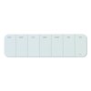 U Brands Cubicle Glass Dry Erase Undated 1 Week Calendar Board, 20 x 5.5, White 3688U00-01
